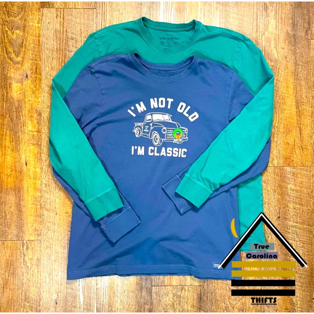 Mens Xl Bundle Life is Good long Sleeve Shirts SKU 466